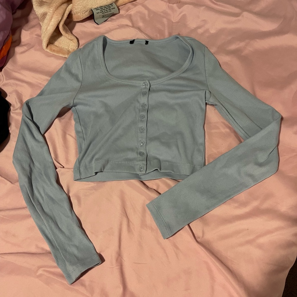 Forever 21 long sleeve crop top